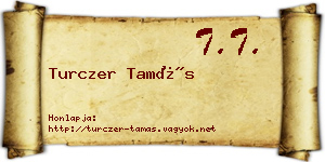 Turczer Tamás névjegykártya